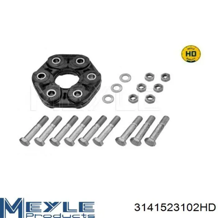Przegub elastyczny (wg kodów 124 411 00 15, 03918) Meyle 3141523102HD cena, od 69,60 USD