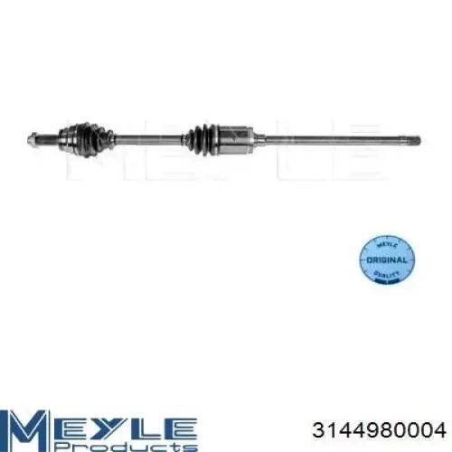 Półoś napędowa przednia prawa Meyle 3144980004 cena, od 135,75 USD