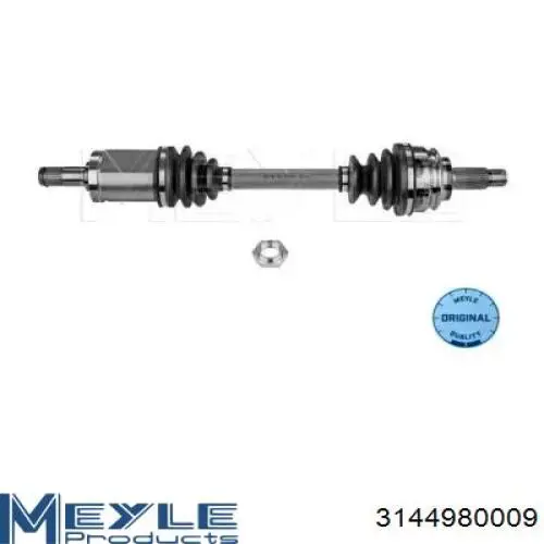 Półoś napędowa przednia lewa Meyle 3144980009 cena, od 129,75 USD