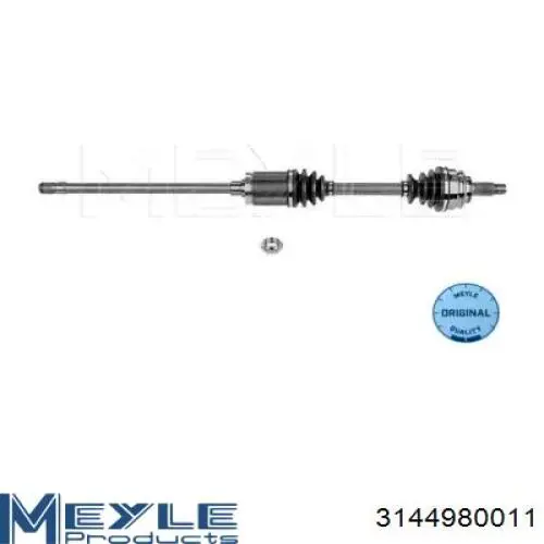 Półoś napędowa przednia prawa Meyle 3144980011 cena, od 142,99 USD