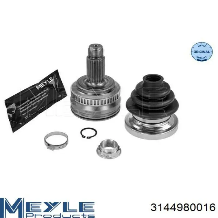 Przegub homokinetyczny zewnętrzny tylny Meyle 3144980016 cena, od 43,83 USD