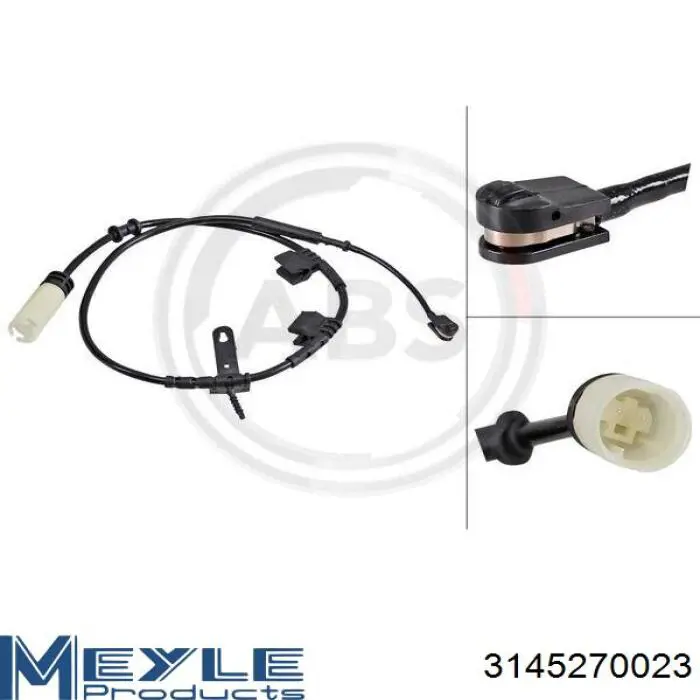 Do koszyka 3145270023 Meyle Czujnik zużycia klocków hamulcowych przedni