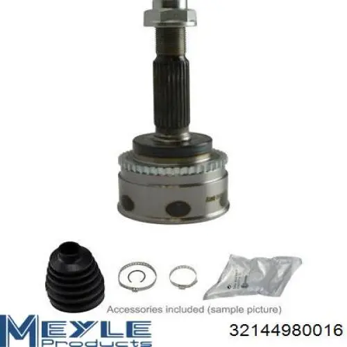 Przegub homokinetyczny przedni zewnętrzny Meyle 32144980016 cena, od 44,60 USD