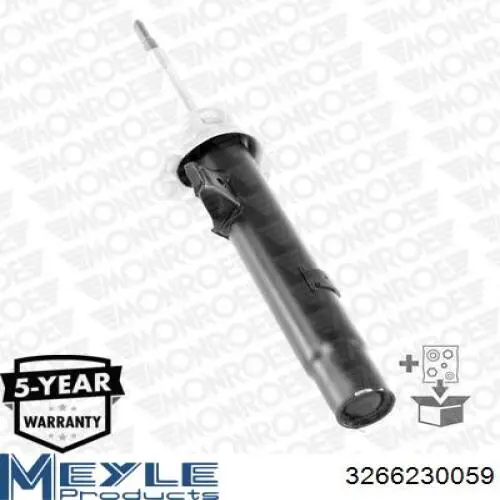 Amortyzator przedni lewy Meyle 3266230059 cena, od 67,13 USD