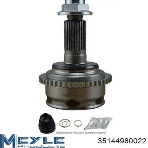 Do koszyka 35144980022 Meyle Przegub homokinetyczny przedni zewnętrzny