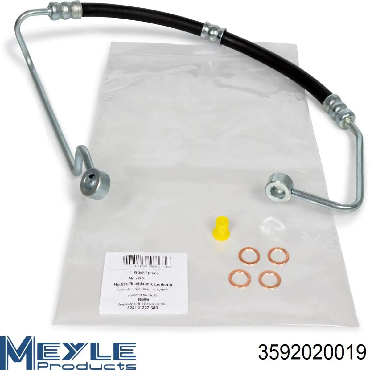 Do koszyka 1139397 BMW Przewód hydraulicznego układu wspomagania wysokiego ciśnienia, od pompy do maglownicy (mechanizmu)
