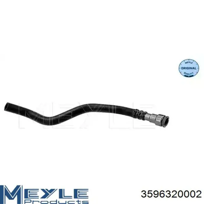 Przewód hydraulicznego układu wspomagania niskiego ciśnienia, od chłodnicy do zbiornika Meyle 3596320002 cena, od 45,17 USD