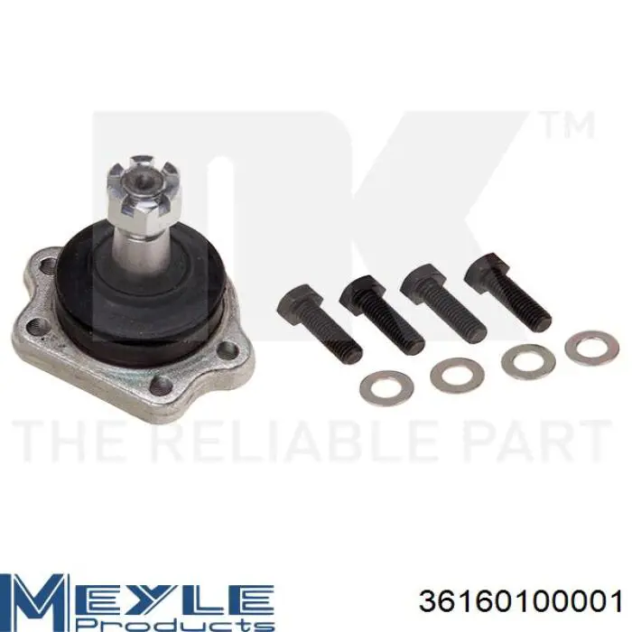 Sworzeń wahacza górny Meyle 36160100001 cena, od 17,56 USD