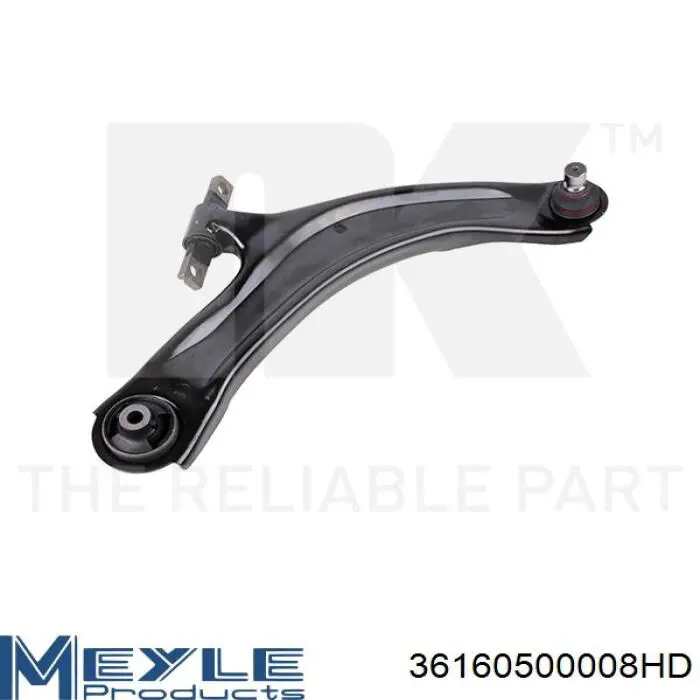Wahacz zawieszenia przedniego dolny prawy Meyle 36160500008HD cena, od 47,83 USD
