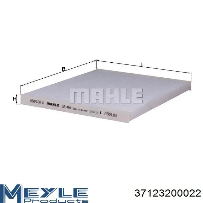 37123200022 Meyle Filtr kabiny