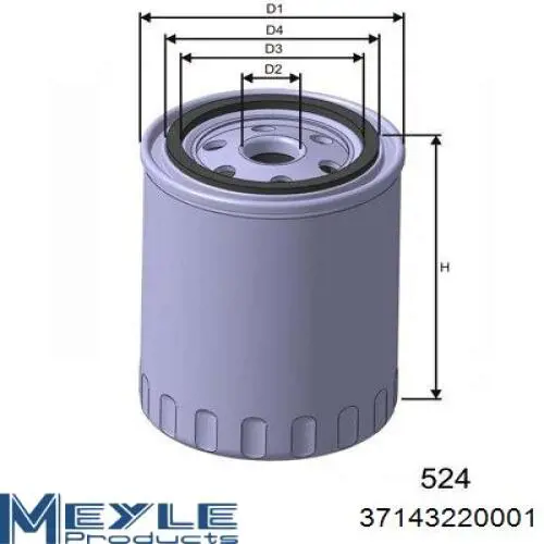 Do koszyka 37143220001 Meyle Filtr oleju