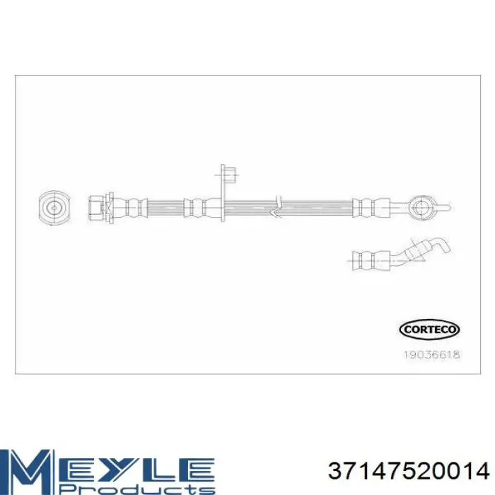 37-14 752 0014 Meyle piasta tylna