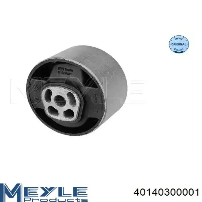 Poduszka (podpora) silnika tylna (silentblock) Meyle 40140300001 cena, od 13,29 USD