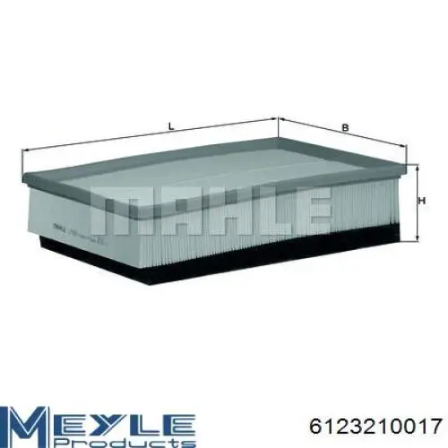 Do koszyka 6123210017 Meyle Filtr powietrza