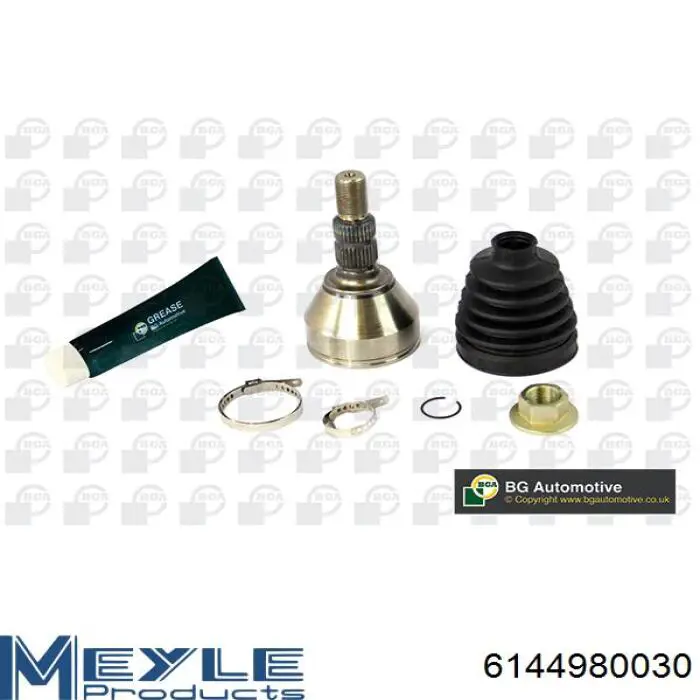 Przegub homokinetyczny przedni zewnętrzny Meyle 6144980030 cena, od 43,60 USD