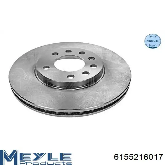 Tarcza hamulcowa przednia Meyle 6155216017 cena, od 44,44 USD