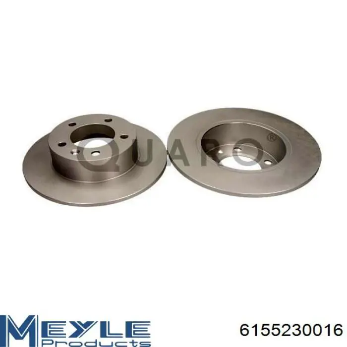 Tarcza hamulcowa tylna Meyle 6155230016 cena, od 54,58 USD