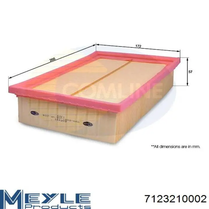 Do koszyka 7123210002 Meyle Filtr powietrza