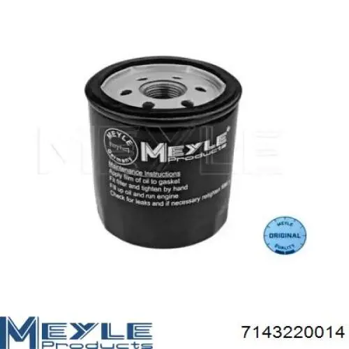 Filtr oleju Meyle 7143220014 cena, od 6,82 USD
