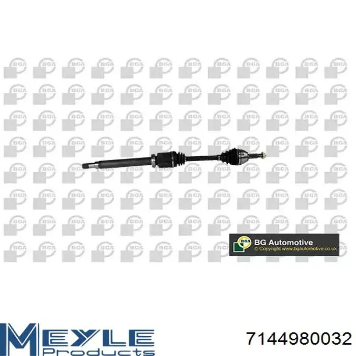 Półoś napędowa przednia lewa Meyle 7144980032 cena, od 131,04 USD