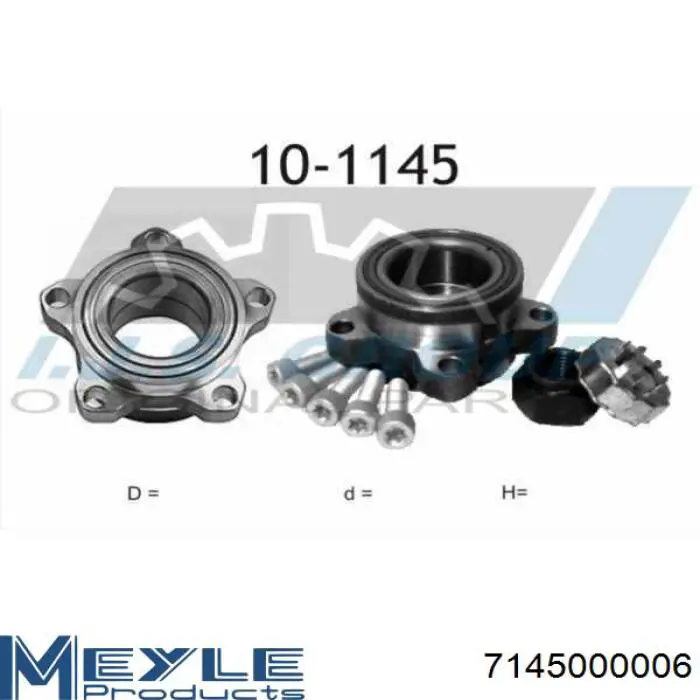Łożysko piasty przedniej BTF1125B SKF