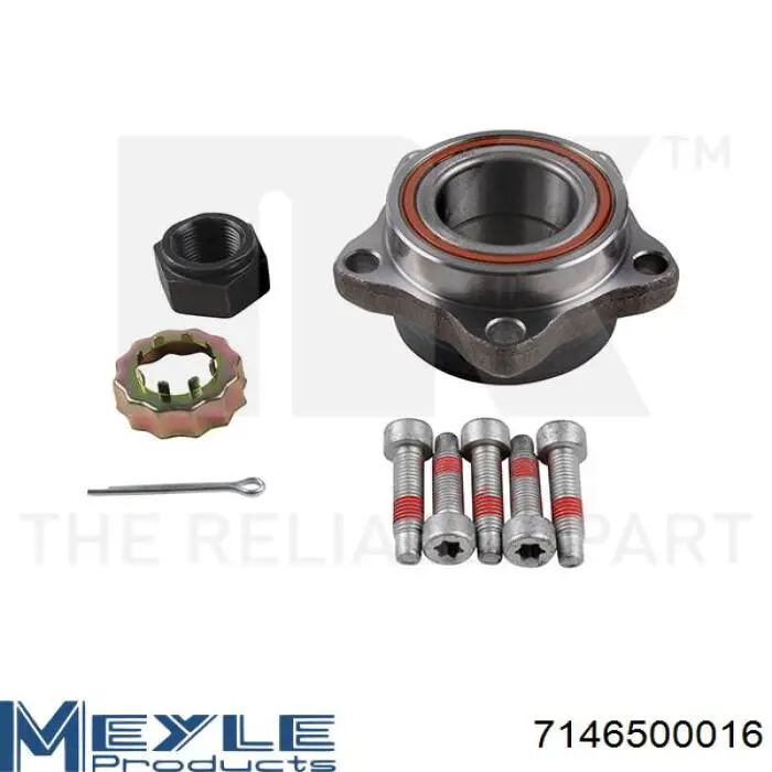 Łożysko piasty przedniej Meyle 7146500016 cena, od 39,66 USD