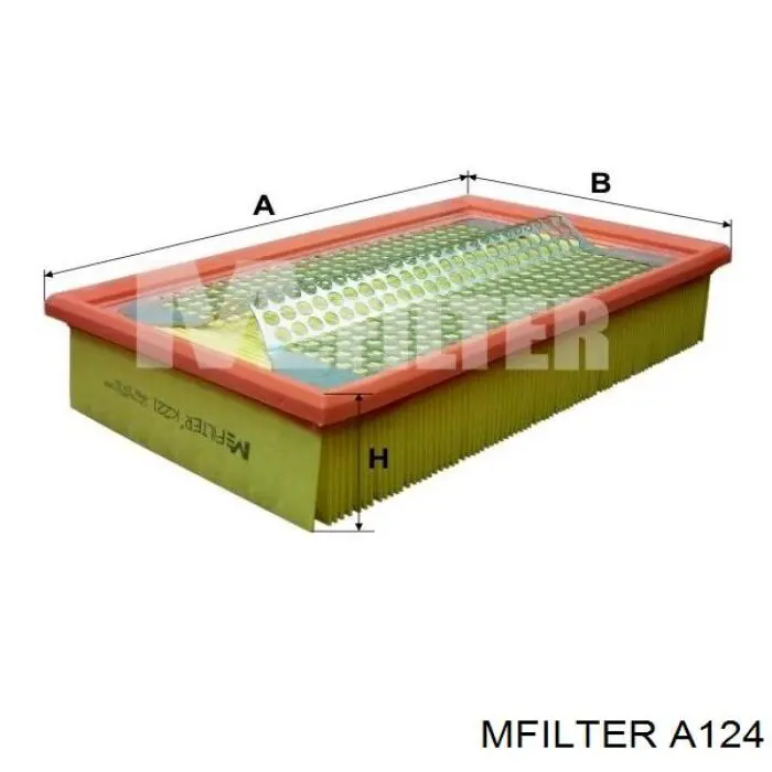 Filtr powietrza Mfilter A124 cena, od 7,54 USD