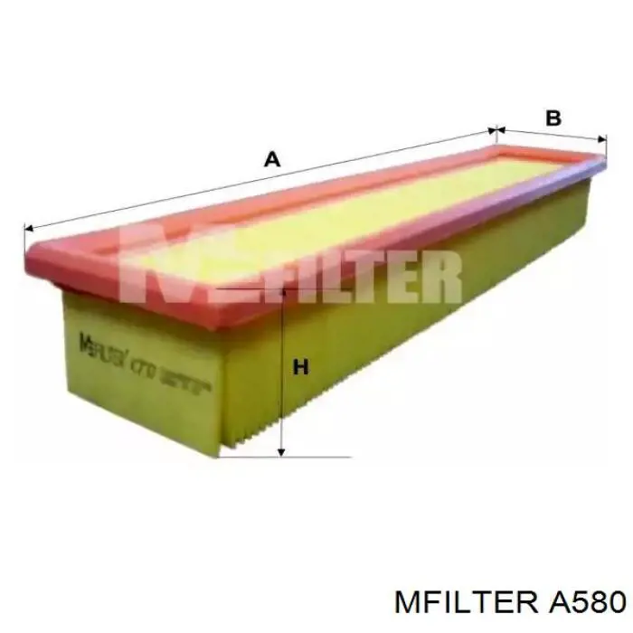 Do koszyka A580 Mfilter Filtr powietrza