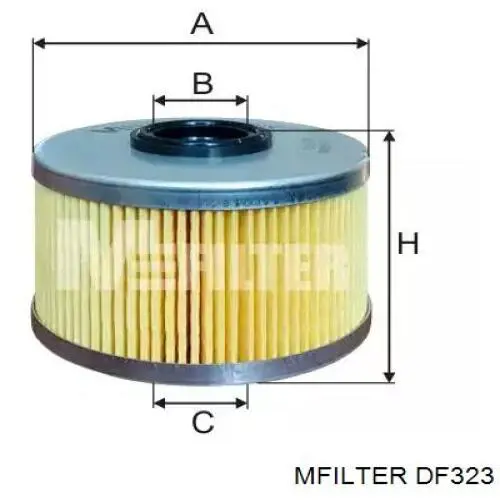 Do koszyka DF323 Mfilter Filtr paliwa