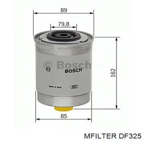 Filtr paliwa Mfilter DF325 cena, od 16,89 USD