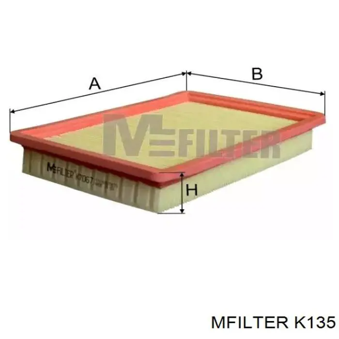 Do koszyka K135 Mfilter Filtr powietrza
