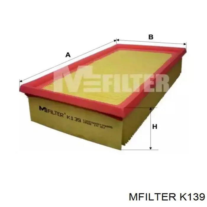 Filtr powietrza Mfilter K139 cena, od 8,11 USD