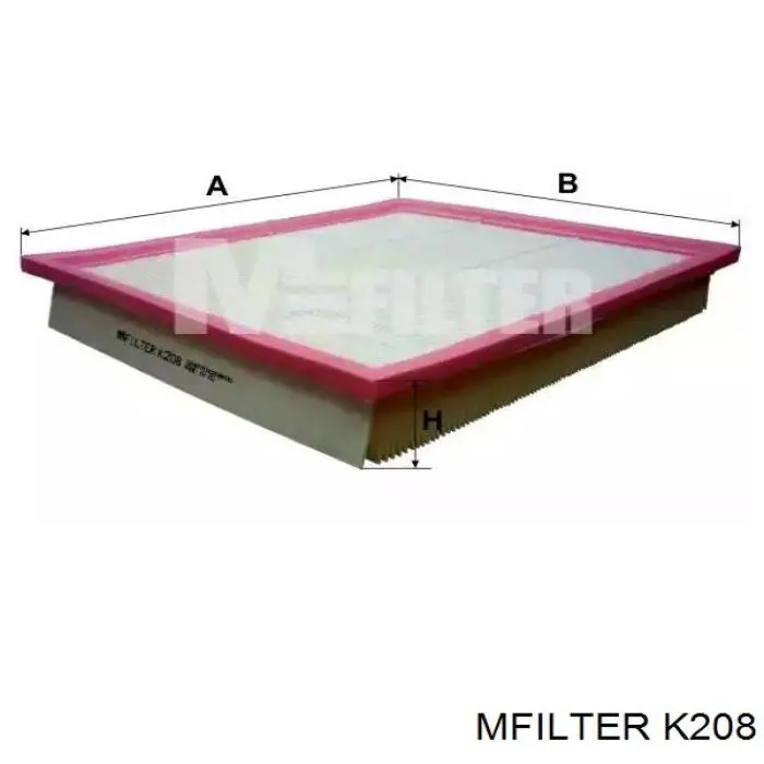 Filtr powietrza Mfilter K208 cena, od 12,92 USD
