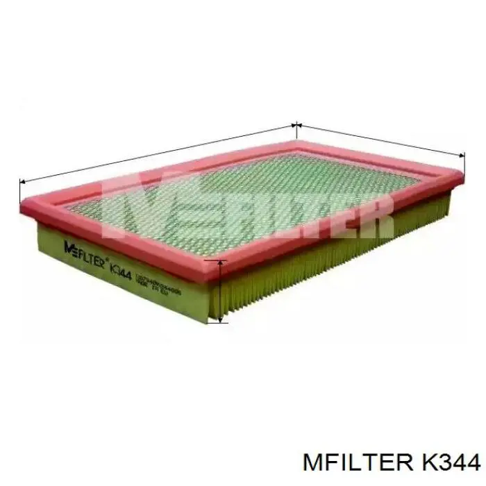 Filtr powietrza Mfilter K344 cena, od 9,46 USD