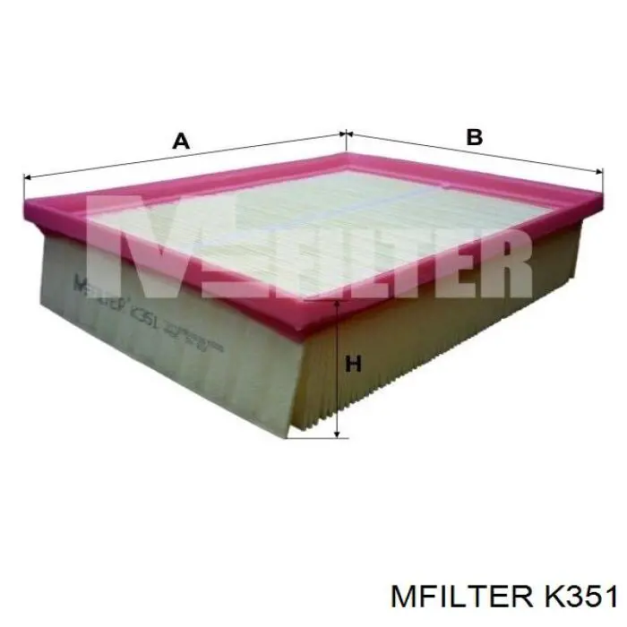 Filtr powietrza Mfilter K351 cena, od 9,27 USD