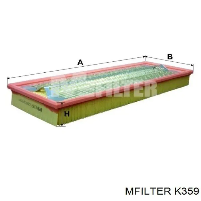 Filtr powietrza Mfilter K359 cena, od 12,43 USD