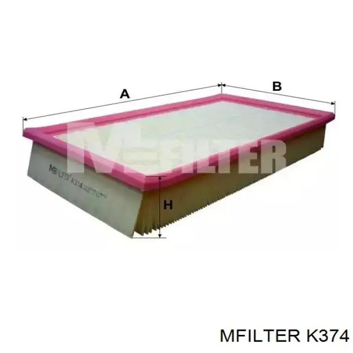 Filtr powietrza Mfilter K374 cena, od 8,76 USD