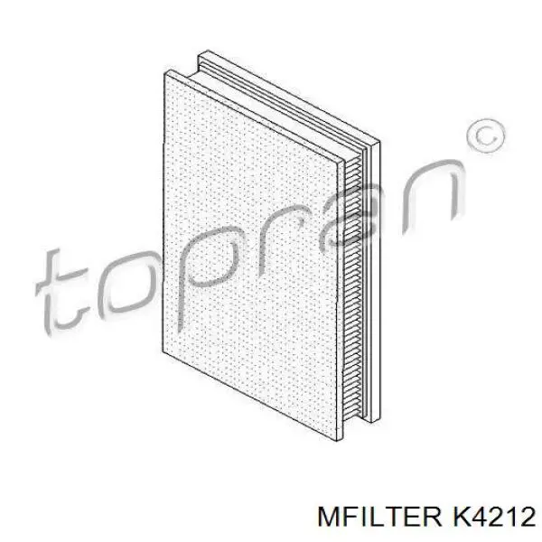 Do koszyka K4212 Mfilter Filtr powietrza