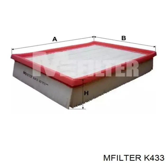 Filtr powietrza Mfilter K433 cena, od 8,83 USD