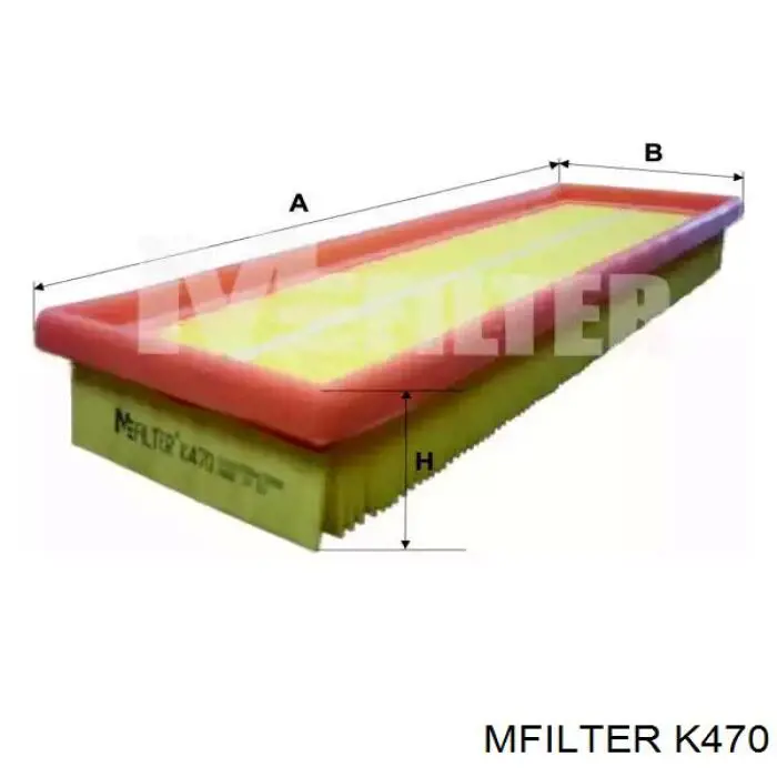 Filtr powietrza Mfilter K470 cena, od 7,39 USD