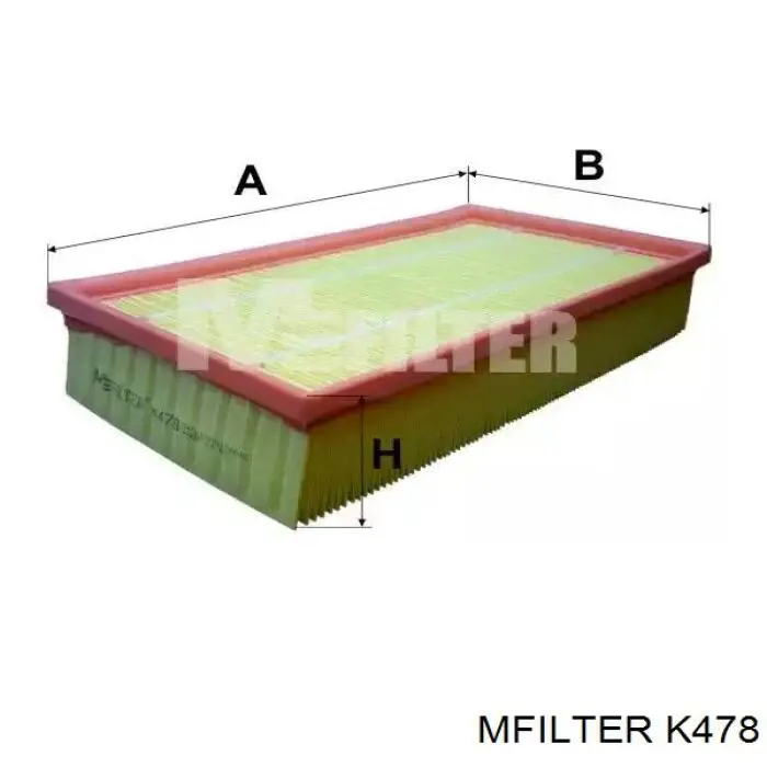 Filtr powietrza Mfilter K478 cena, od 8,48 USD