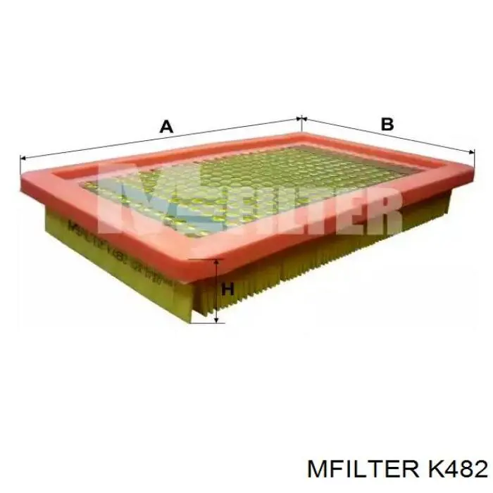 Filtr powietrza Mfilter K482 cena, od 8,33 USD