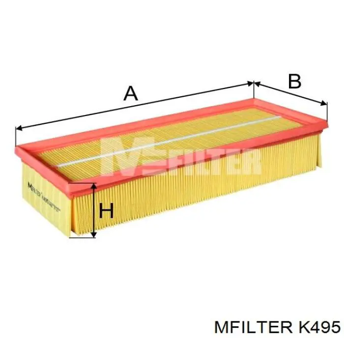Do koszyka K495 Mfilter Filtr powietrza