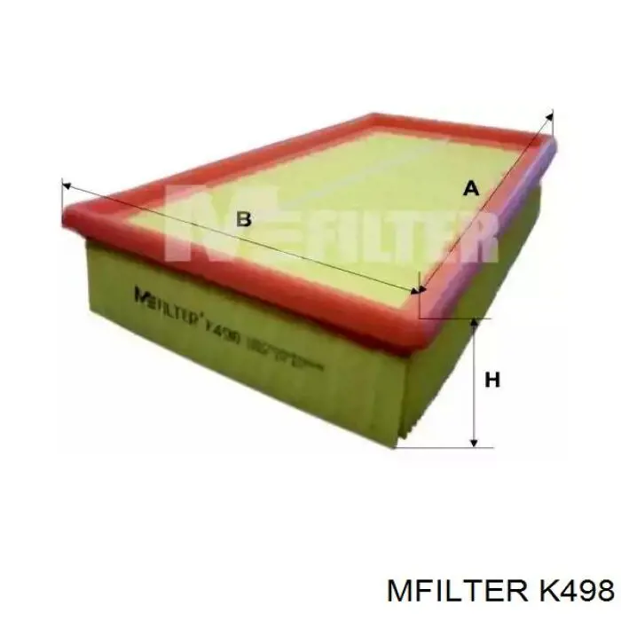 Filtr powietrza Mfilter K498 cena, od 9,17 USD