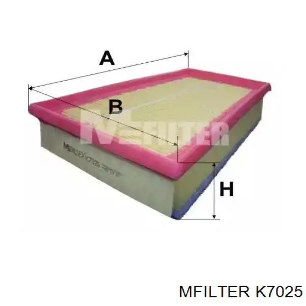 Filtr powietrza Mfilter K7025 cena, od 9,99 USD