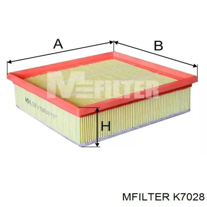 Filtr powietrza Mfilter K7028 cena, od 10,94 USD