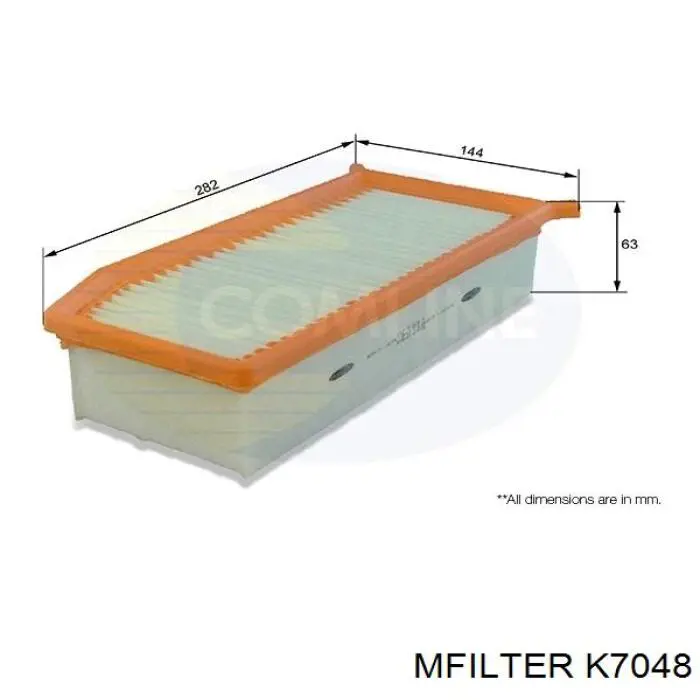 Filtr powietrza Mfilter K7048 cena, od 10,06 USD