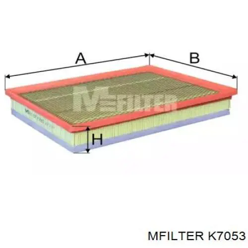 K 7053 Mfilter filtr powietrza