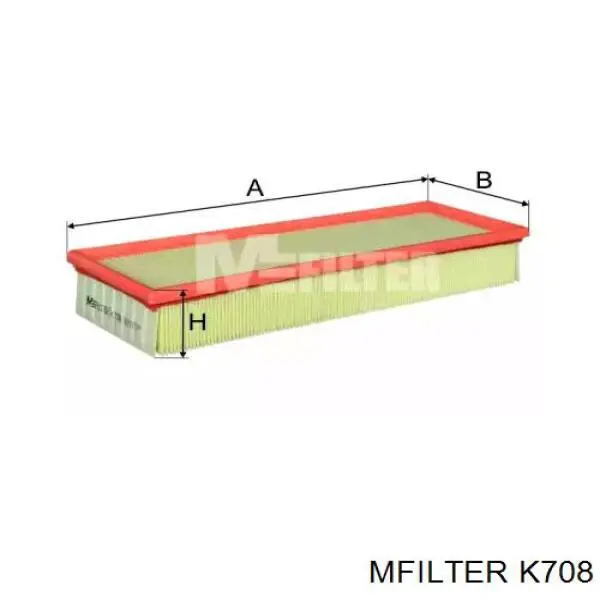 K708 Mfilter filtr powietrza