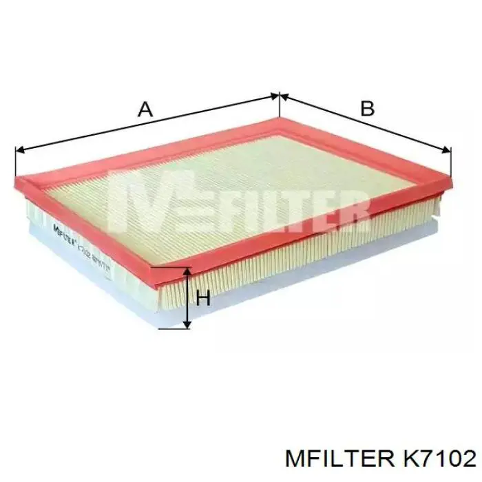 Filtr powietrza Mfilter K7102 cena, od 10,90 USD